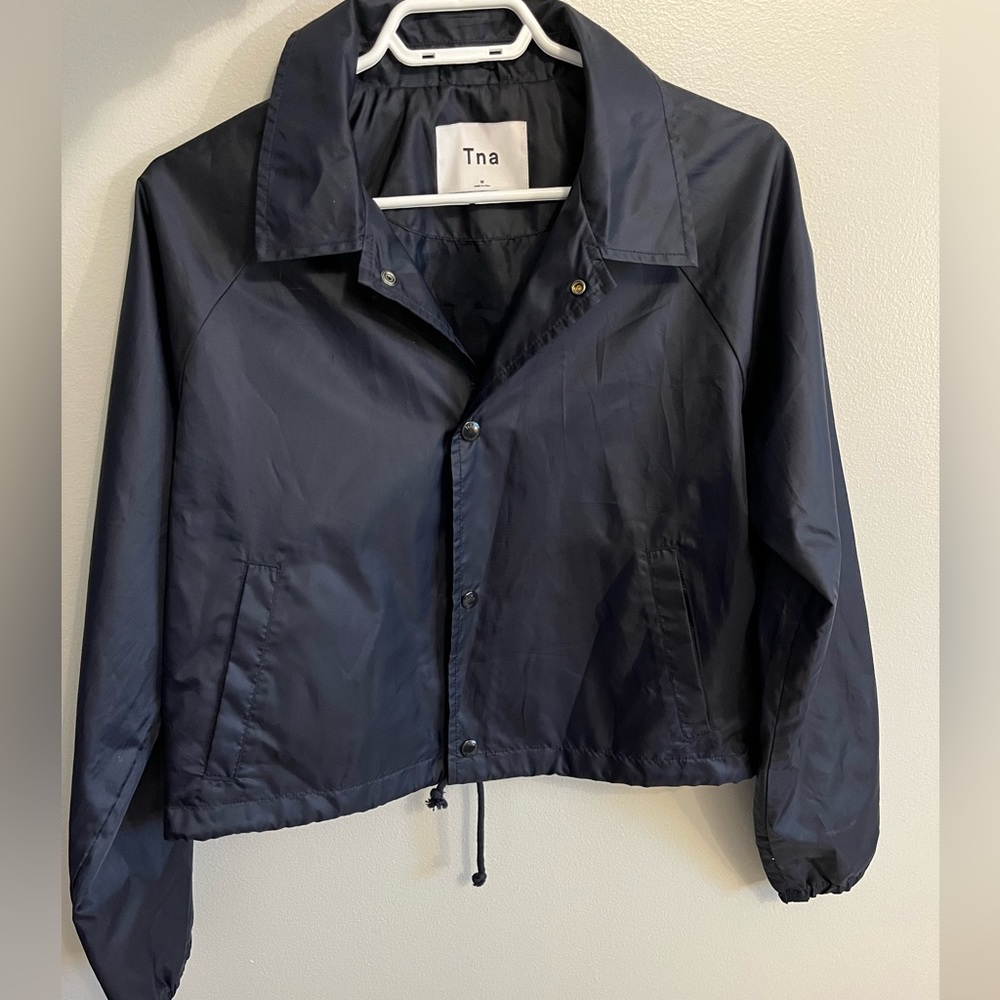 TNA Coaches Jacket, navy, size medium, never worn!!